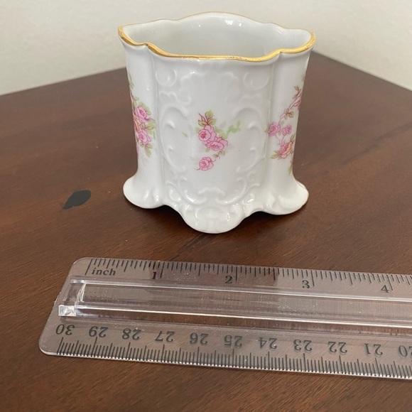 Vintage Schumann Arzberg Bavaria Bridal Rose Vase/Golden Crown E&R 1886 - Picture 5 of 6